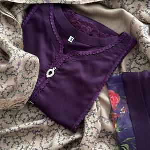 Purple Linen Set