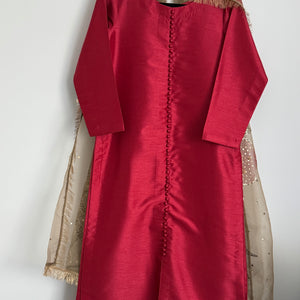 Raw silk set - 2 piece