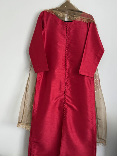 Raw silk set - 2 piece