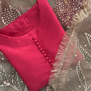 Raw silk set - 2 piece