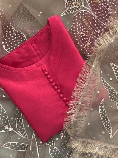Raw silk set - 2 piece