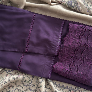 Purple Linen Set
