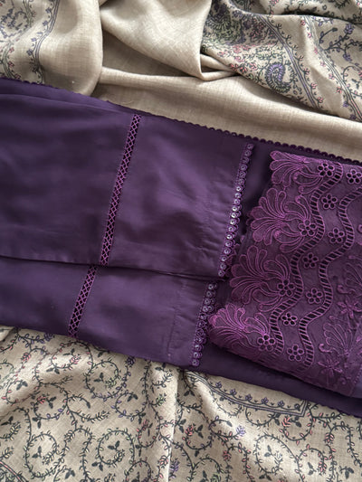 Purple Linen Set